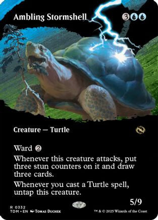Ambling Stormshell (Borderless) - Tarkir: Dragonstorm #332