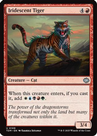 Iridescent Tiger - Tarkir: Dragonstorm #109