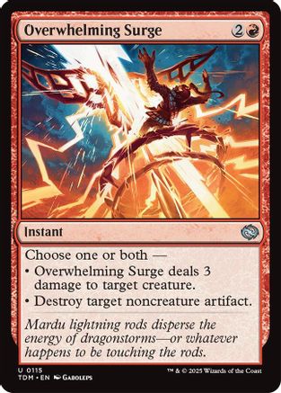 Overwhelming Surge - Tarkir: Dragonstorm #115
