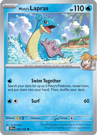 Misty's Lapras - SV10: Destined Rivals #050
