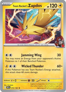 Team Rocket's Zapdos - SV10: Destined Rivals #070