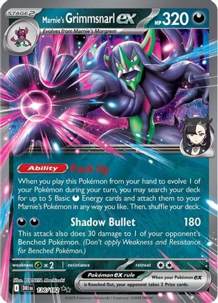 Marnie's Grimmsnarl ex - SV10: Destined Rivals #136