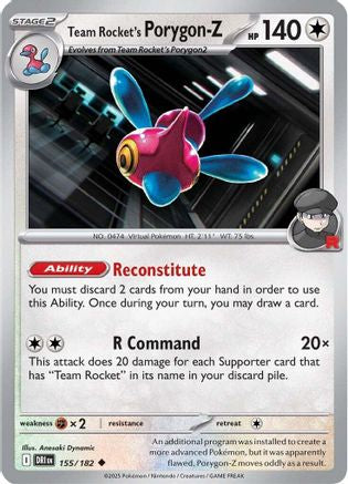 Team Rocket's Porygon-Z - SV10: Destined Rivals #155