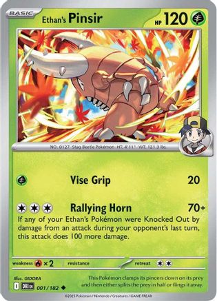 Ethan's Pinsir - SV10: Destined Rivals #001