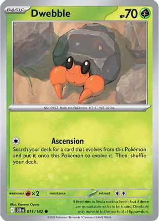 Dwebble - SV10: Destined Rivals #011