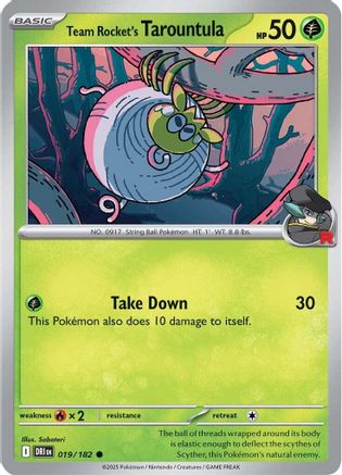 Team Rocket's Tarountula - SV10: Destined Rivals #019