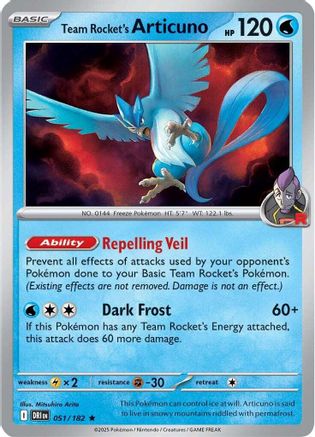 Team Rocket's Articuno - SV10: Destined Rivals #051