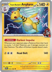 Team Rocket's Ampharos - SV10: Destined Rivals #074