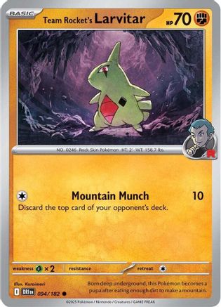 Team Rocket's Larvitar - SV10: Destined Rivals #094