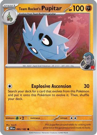 Team Rocket's Pupitar - SV10: Destined Rivals #095