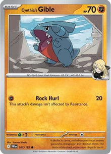 Cynthia's Gible - SV10: Destined Rivals #102