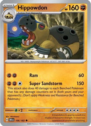 Hippowdon - SV10: Destined Rivals #106