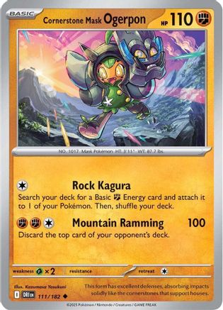 Cornerstone Mask Ogerpon - SV10: Destined Rivals #111