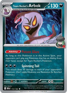 Team Rocket's Arbok - SV10: Destined Rivals #113