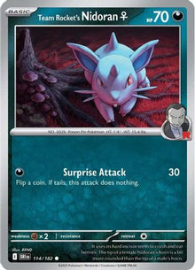Team Rocket's Nidoran F - SV10: Destined Rivals #114
