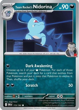 Team Rocket's Nidorina - SV10: Destined Rivals #115