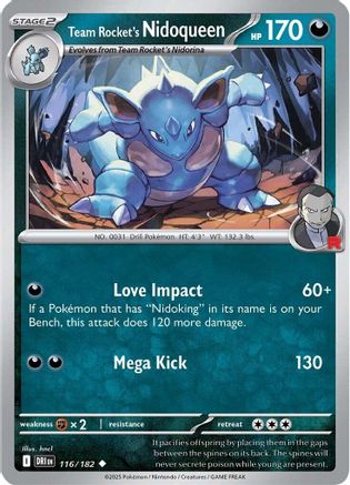 Team Rocket's Nidoqueen - SV10: Destined Rivals #116
