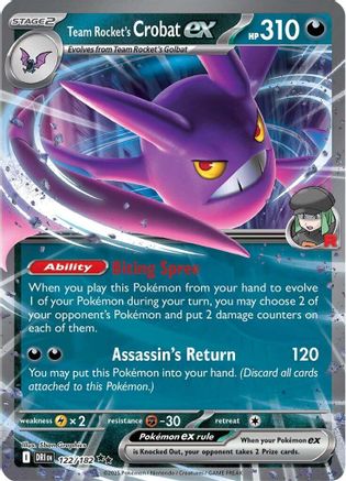 Team Rocket's Crobat ex - 122/182 - SV10: Destined Rivals #122