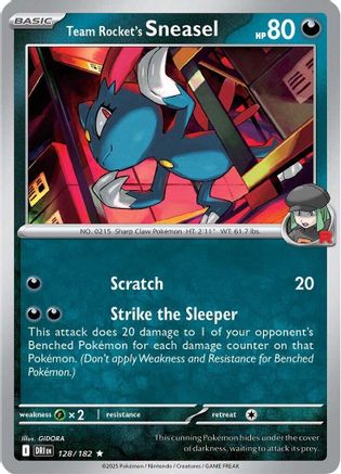 Team Rocket's Sneasel - SV10: Destined Rivals #128