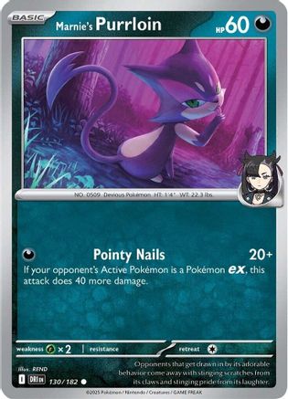 Marnie's Purrloin - SV10: Destined Rivals #130