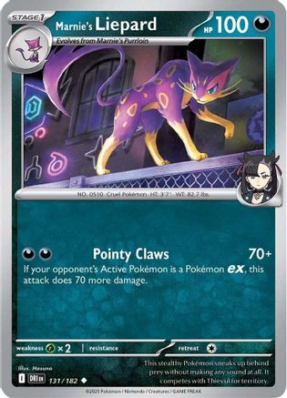 Marnie's Liepard - SV10: Destined Rivals #131