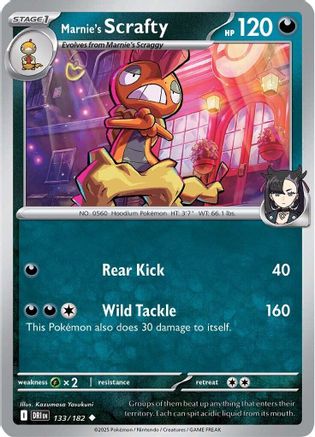 Marnie's Scrafty - SV10: Destined Rivals #133