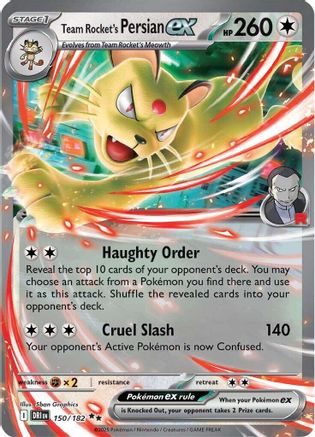 Team Rocket's Persian ex - 150/182 - SV10: Destined Rivals #150