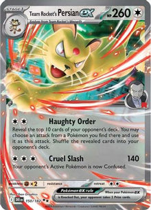 Team Rocket's Persian ex - 150/182 - SV10: Destined Rivals #150