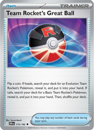 Team Rocket's Great Ball - SV10: Destined Rivals #175