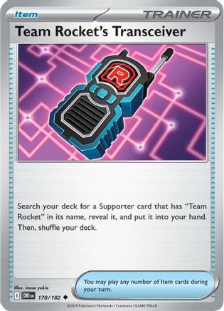 Team Rocket's Transceiver - SV10: Destined Rivals #178