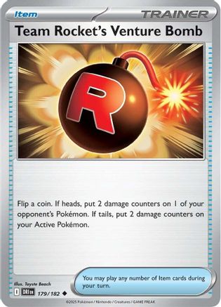 Team Rocket's Venture Bomb - SV10: Destined Rivals #179
