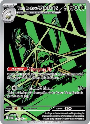 Team Rocket's Spidops - 187/182 - SV10: Destined Rivals #187