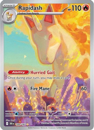 Rapidash - 189/182 - SV10: Destined Rivals #189