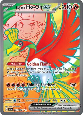 Ethan's Ho-Oh ex - 209/182 - SV10: Destined Rivals #209