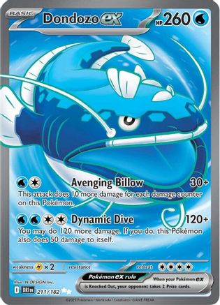 Dondozo ex - 211/182 - SV10: Destined Rivals #211