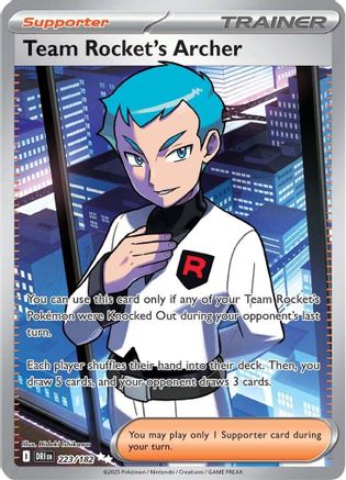 Team Rocket's Archer - 223/182 - SV10: Destined Rivals #223