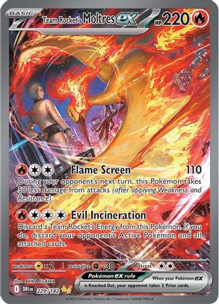 Team Rocket's Moltres ex - 229/182 - SV10: Destined Rivals #229