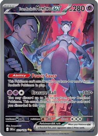 Team Rocket's Mewtwo ex - 231/182 - SV10: Destined Rivals #231