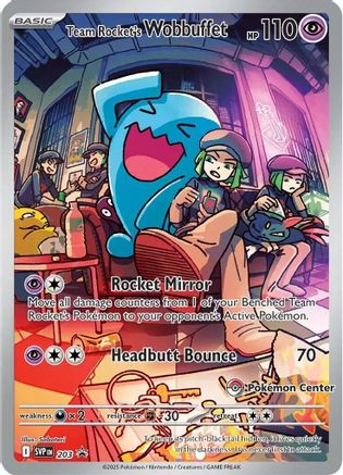 Team Rocket's Wobbuffet (Pokemon Center Exclusive) - SV: Scarlet & Violet Promo Cards #203