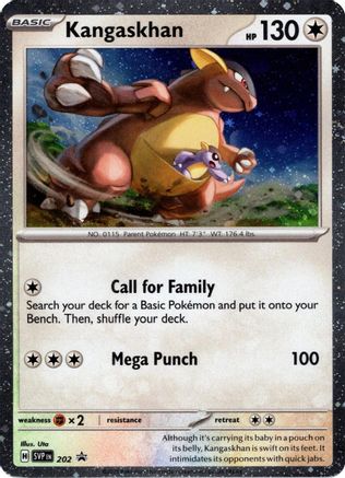 Kangaskhan - 202 (Cosmos Holo) - SV: Scarlet & Violet Promo Cards #202