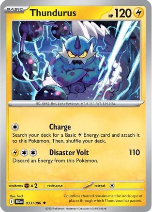 Thundurus - SV: Black Bolt #033