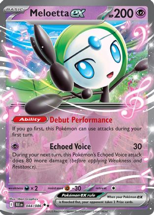 Meloetta ex - SV: Black Bolt #044
