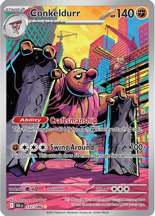 Conkeldurr - 127/086 - SV: Black Bolt #127