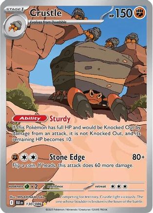 Crustle - 130/086 - SV: Black Bolt #130