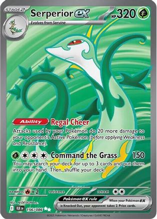 Serperior ex - 156/086 - SV: Black Bolt #156