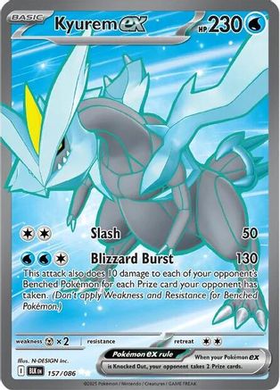 Kyurem ex - 157/086 - SV: Black Bolt #157