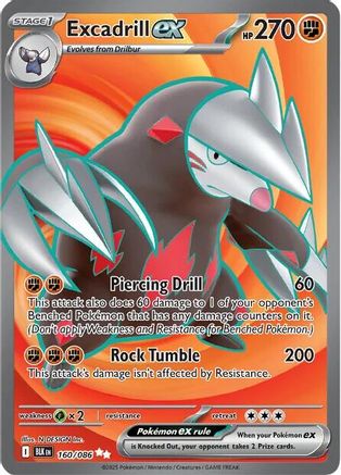 Excadrill ex - 160/086 - SV: Black Bolt #160
