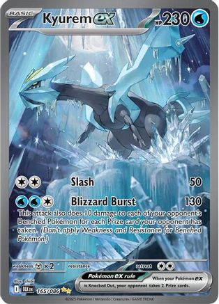 Kyurem ex - 165/086 - SV: Black Bolt #165