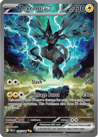 Zekrom ex - 166/086 - SV: Black Bolt #166