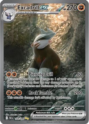 Excadrill ex - 168/086 - SV: Black Bolt #168